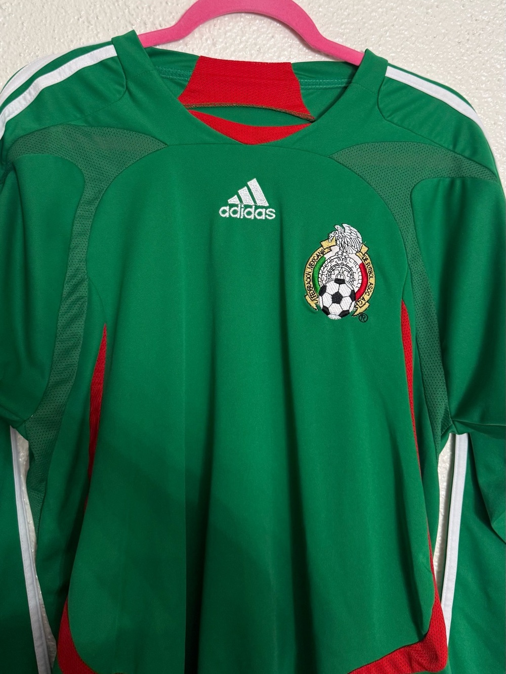 Adidas Mexico National Team Vintage 2007-2008 Home Soccer Jersey Rare size Large